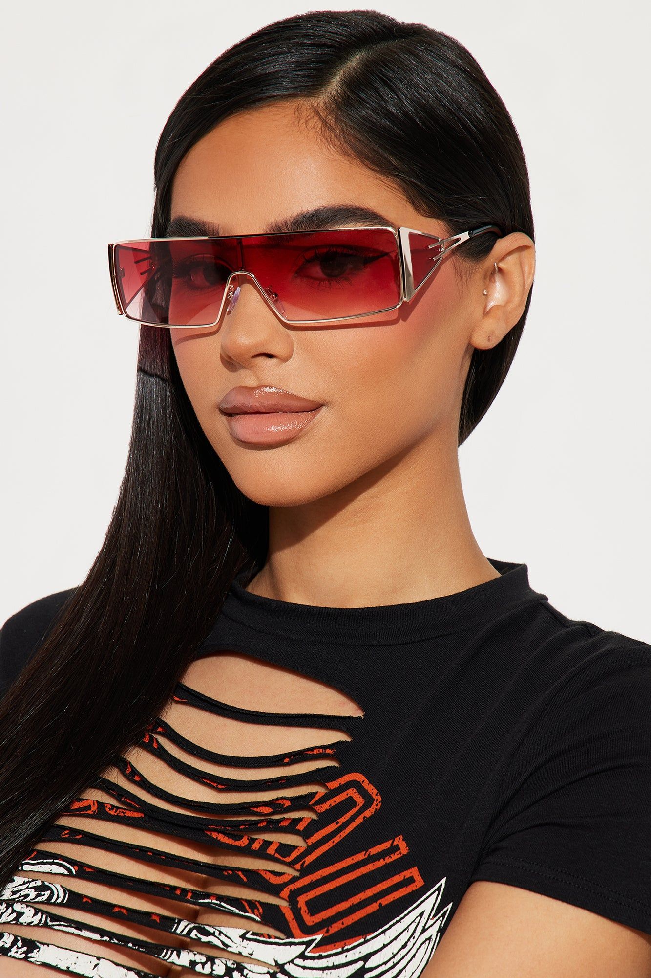 Better Recognize Sunglasses - Red sold by Fashion Nova
