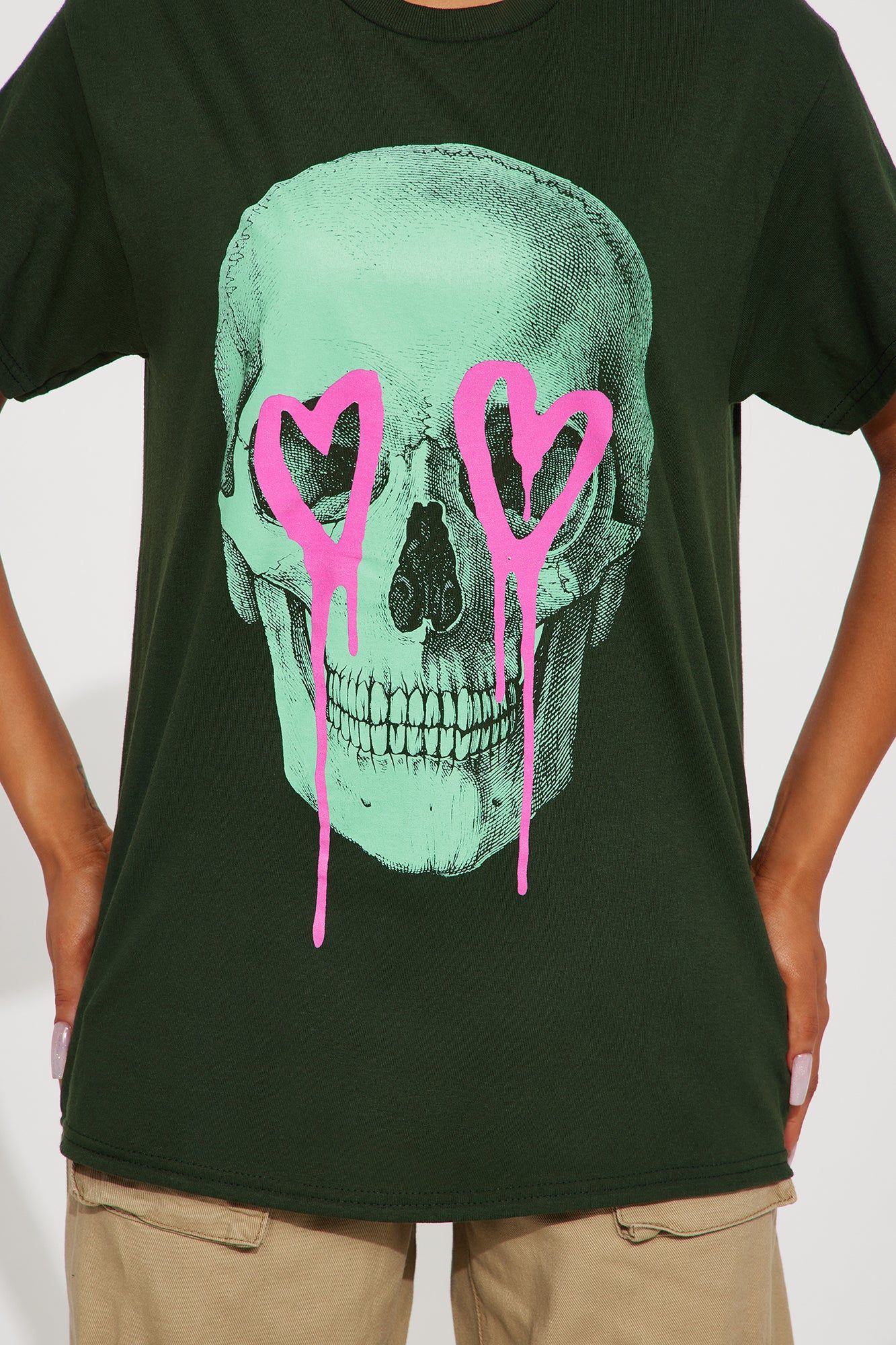 Eternal Love Skull Tshirt - Green sold by Fashion Nova product image thumbnail 3