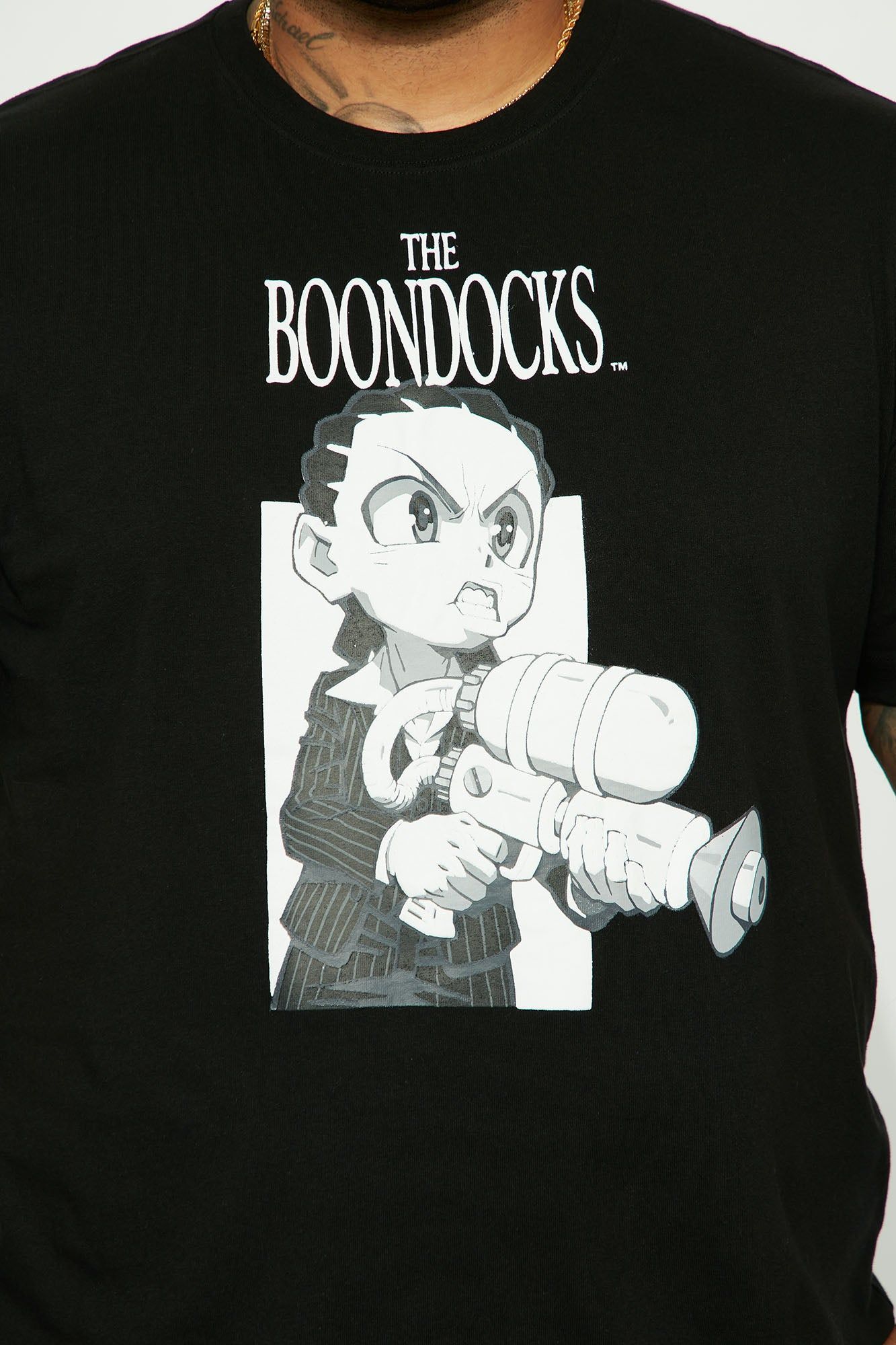 Boondocks Spray Time Short Sleeve Tee - Black sold by Fashion Nova product image thumbnail 6