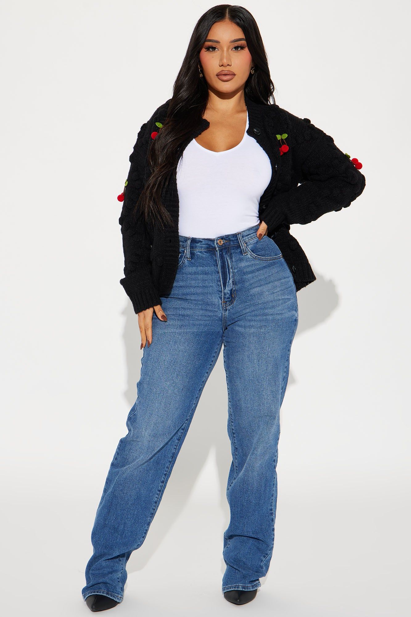 Cherry Time Cardigan - Black sold by Fashion Nova product image thumbnail 2