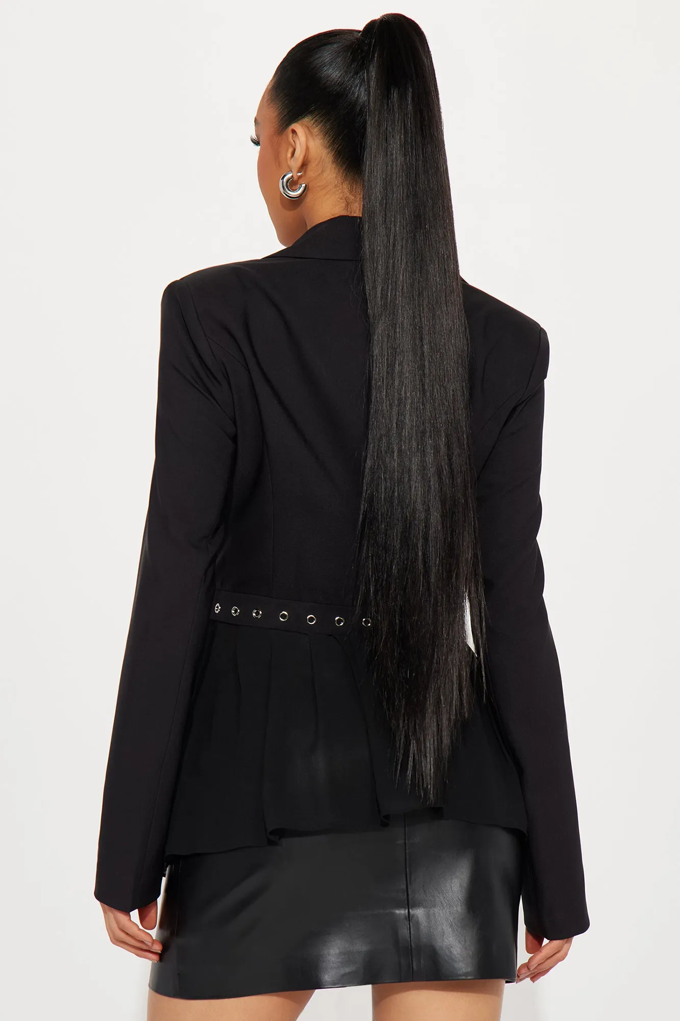 Over The Top Blazer - Black sold by Fashion Nova product image thumbnail 4