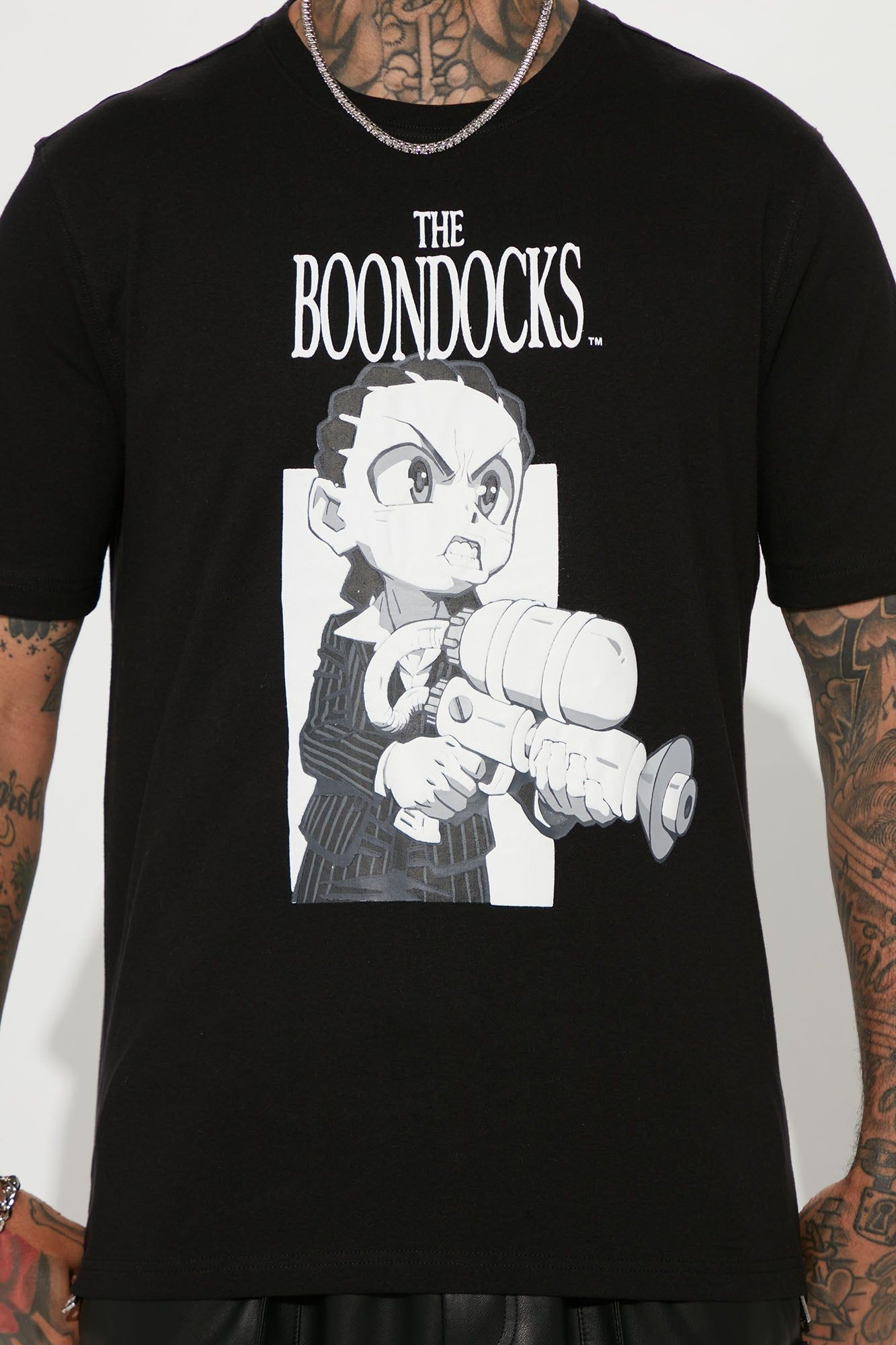 Boondocks Spray Time Short Sleeve Tee - Black sold by Fashion Nova product image thumbnail 4