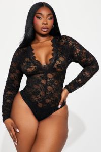 Lovers Lane Bodysuit - Black sold by Fashion Nova