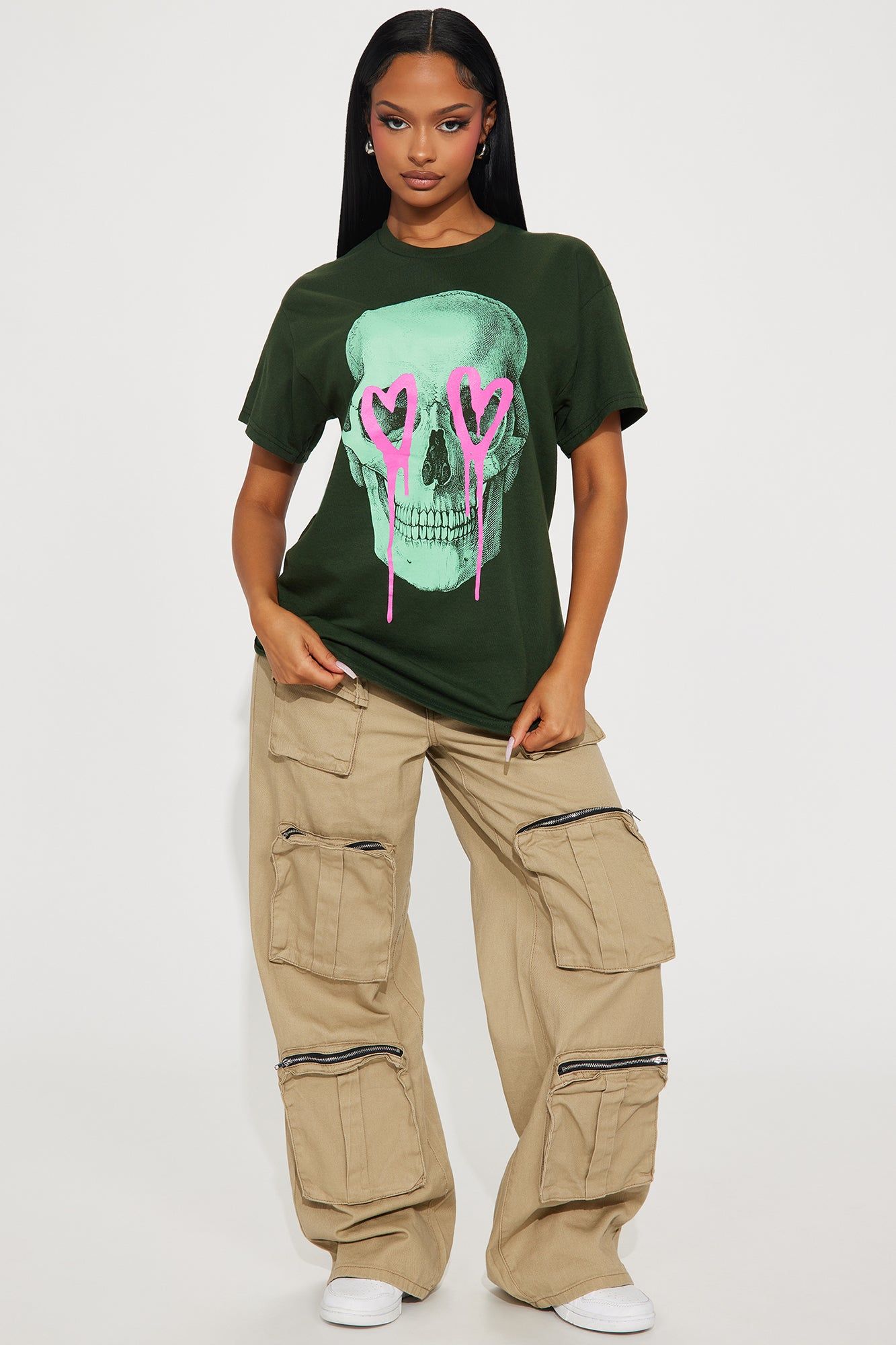Eternal Love Skull Tshirt - Green sold by Fashion Nova product image thumbnail 2