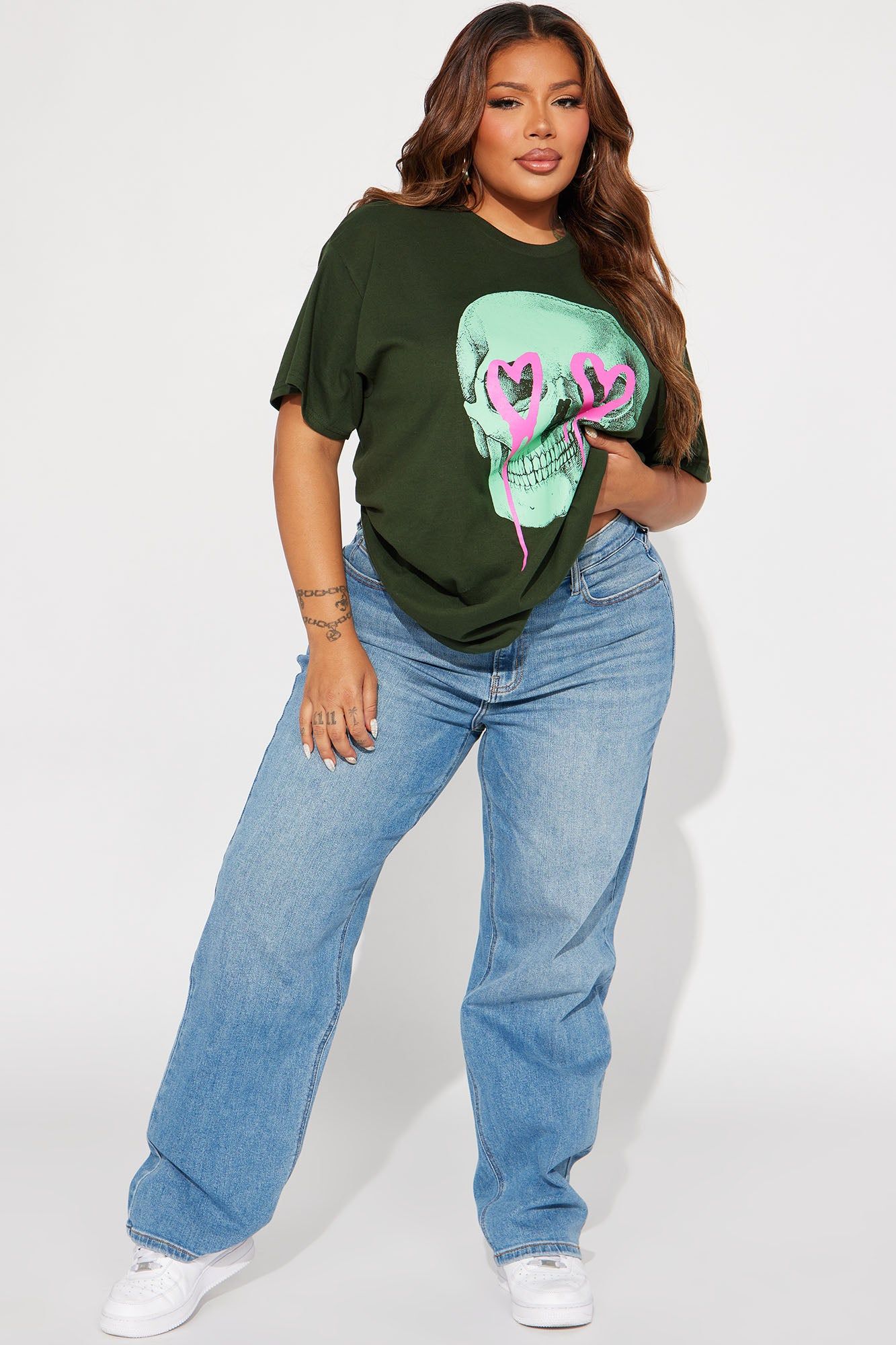 Eternal Love Skull Tshirt - Green sold by Fashion Nova product image thumbnail 5