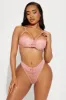Want Your Lovin' Lace Bra And Panty Set - Rose sold by Fashion Nova