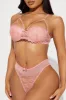 Want Your Lovin' Lace Bra And Panty Set - Rose sold by Fashion Nova