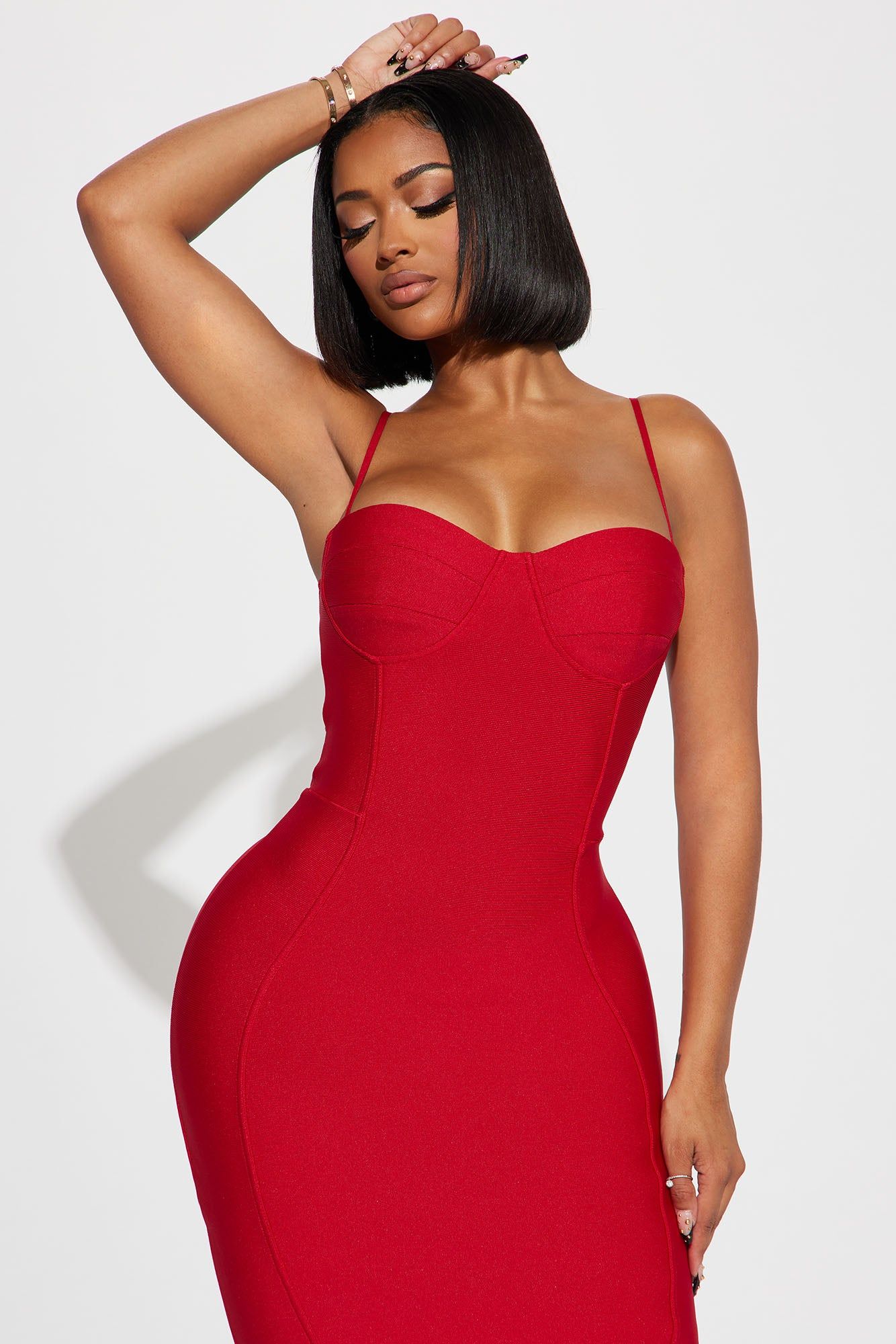 Becky Bandage Midi Dress - Red sold by Fashion Nova product image thumbnail 2