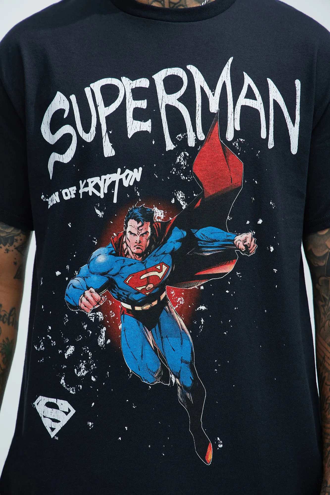 Superman Son Of Krypton Short Sleeve Tee - Black sold by Fashion Nova product image thumbnail 3