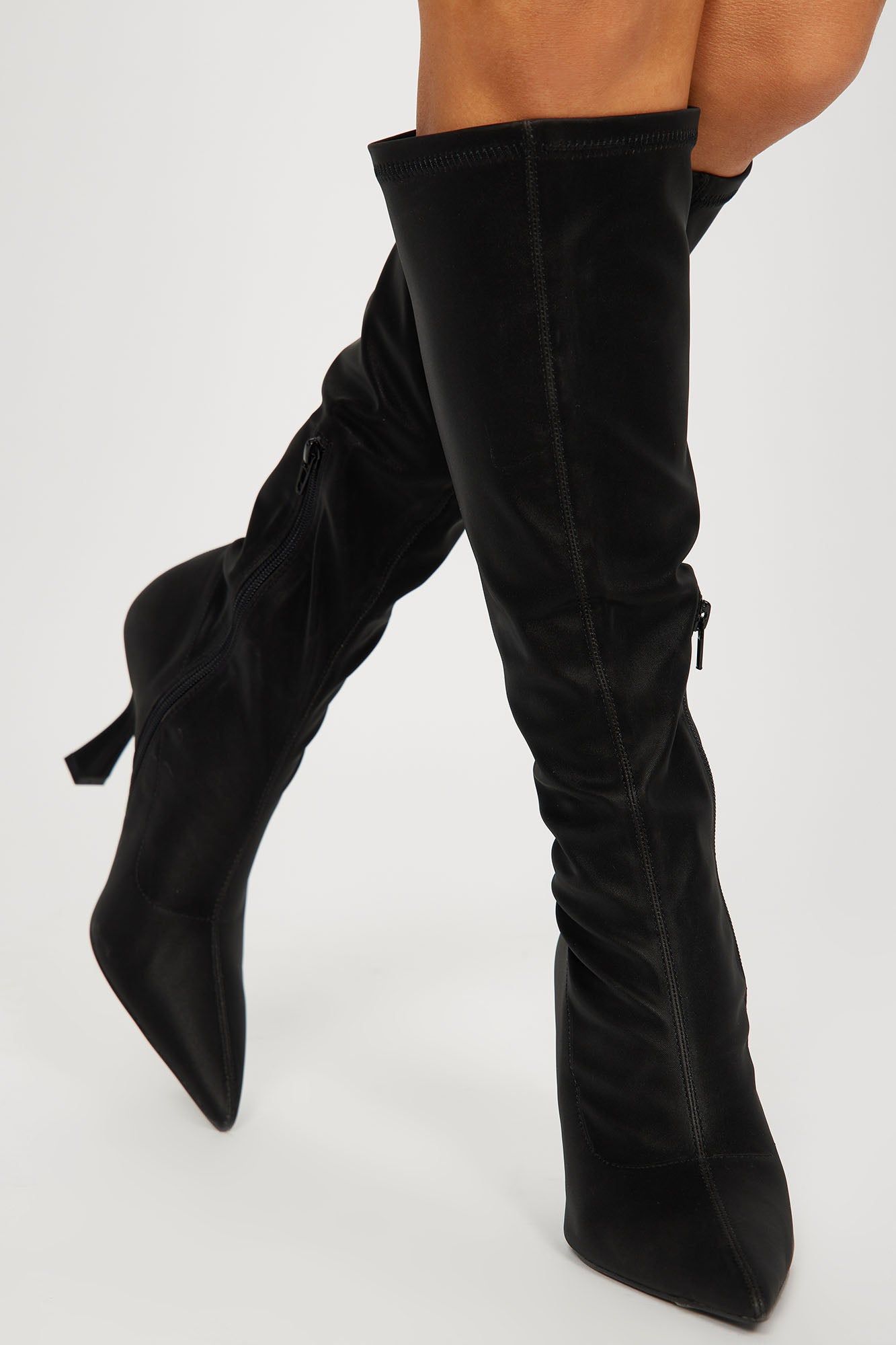 Luciana Knee High Boots - Black sold by Fashion Nova product image thumbnail 2