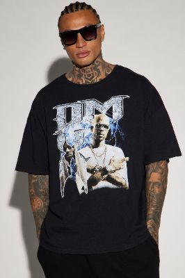 DMX CollageOversized Short Sleeve Tee - Black sold by Fashion Nova