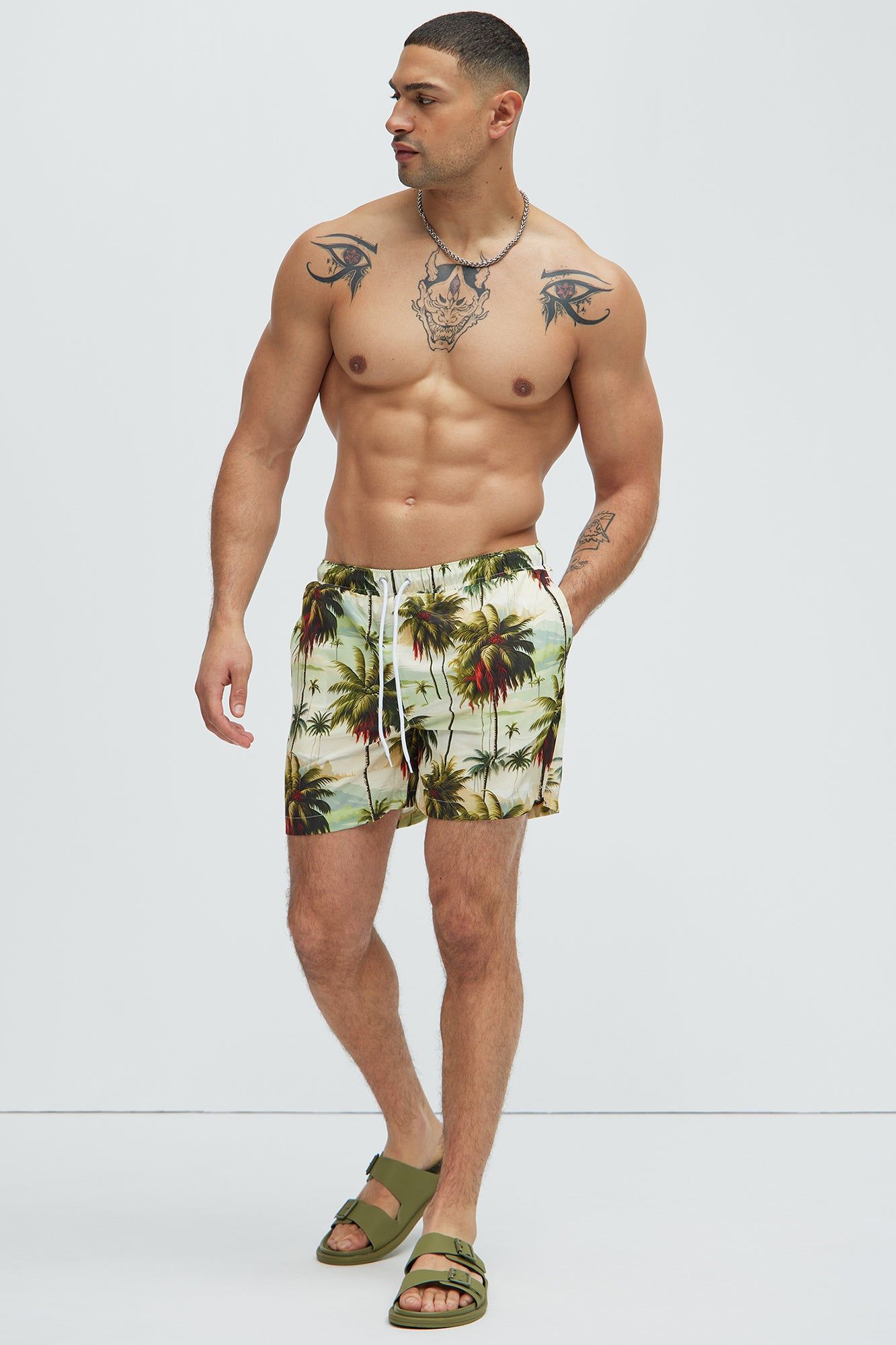 Island Shore Swim Trunks - Multi Color sold by Fashion Nova product image thumbnail 2