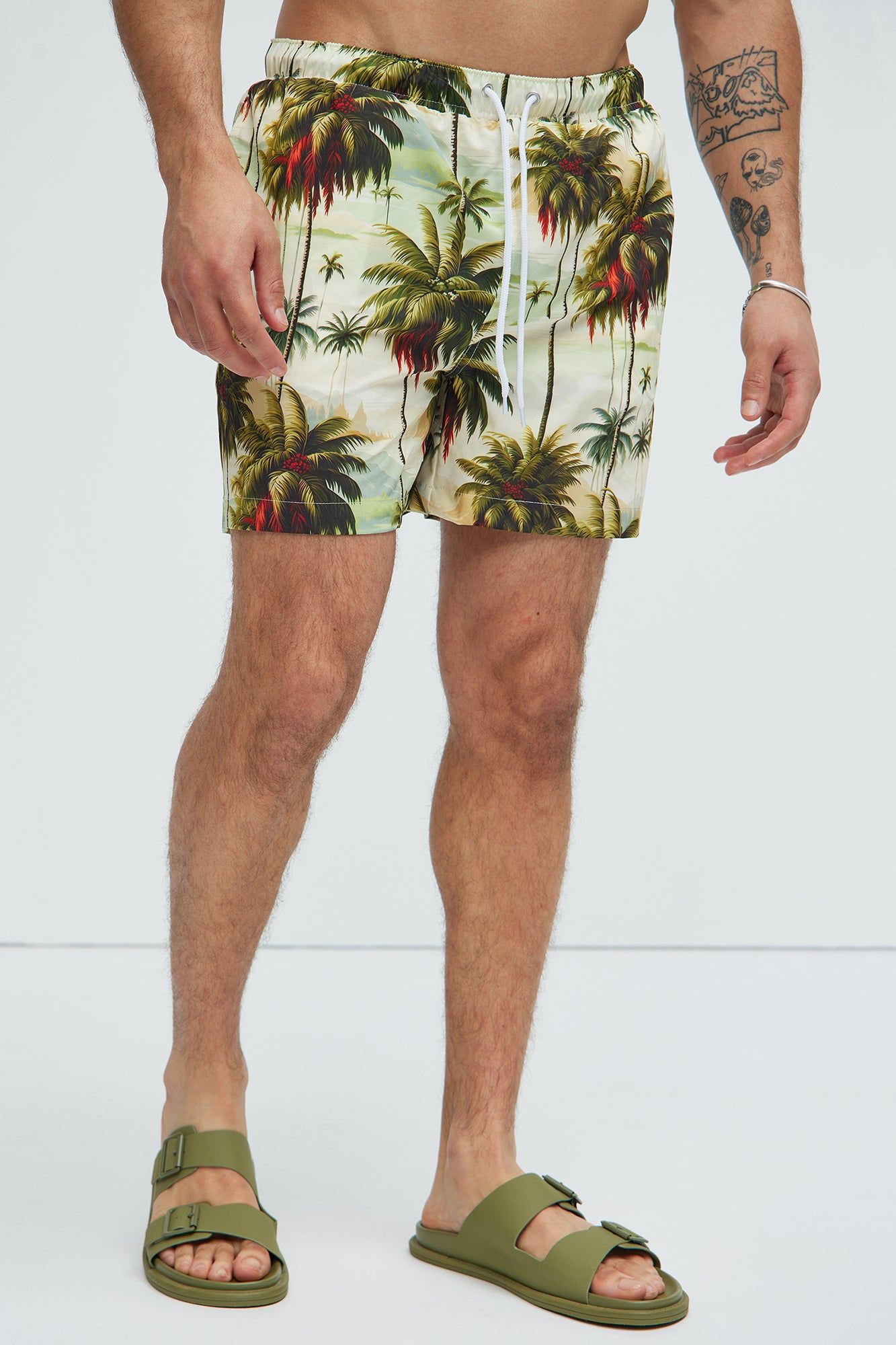 Island Shore Swim Trunks - Multi Color sold by Fashion Nova