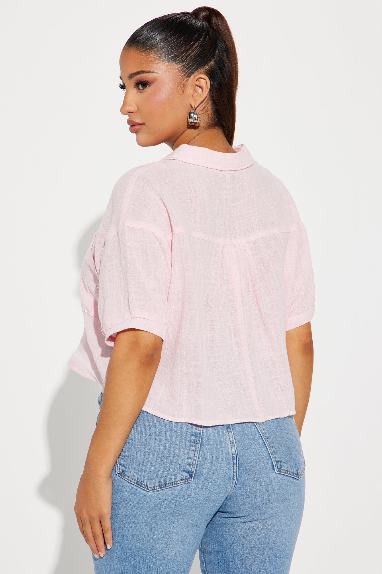 Sun Dreams Linen Shirt - Pink sold by Fashion Nova product image thumbnail 3
