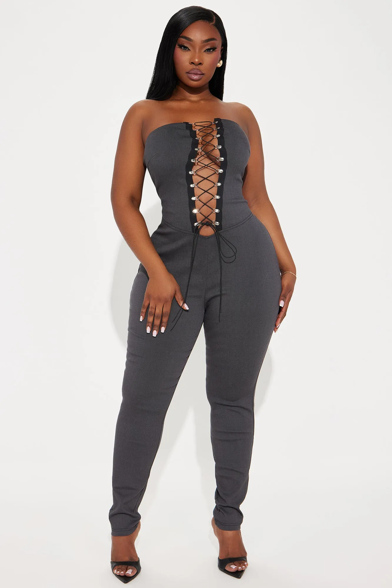 Heartbreaker For Life Jumpsuit - Charcoal sold by Fashion Nova product image thumbnail 4