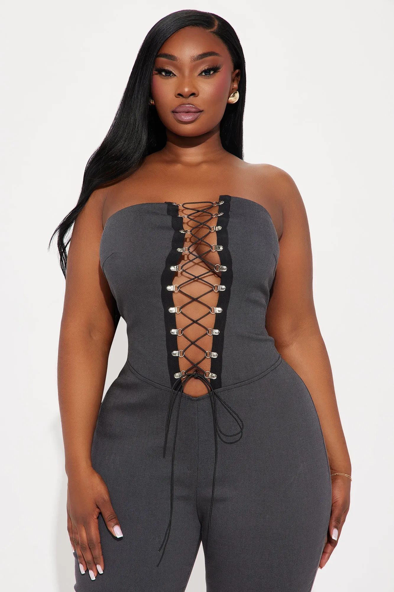 Heartbreaker For Life Jumpsuit - Charcoal sold by Fashion Nova product image thumbnail 5