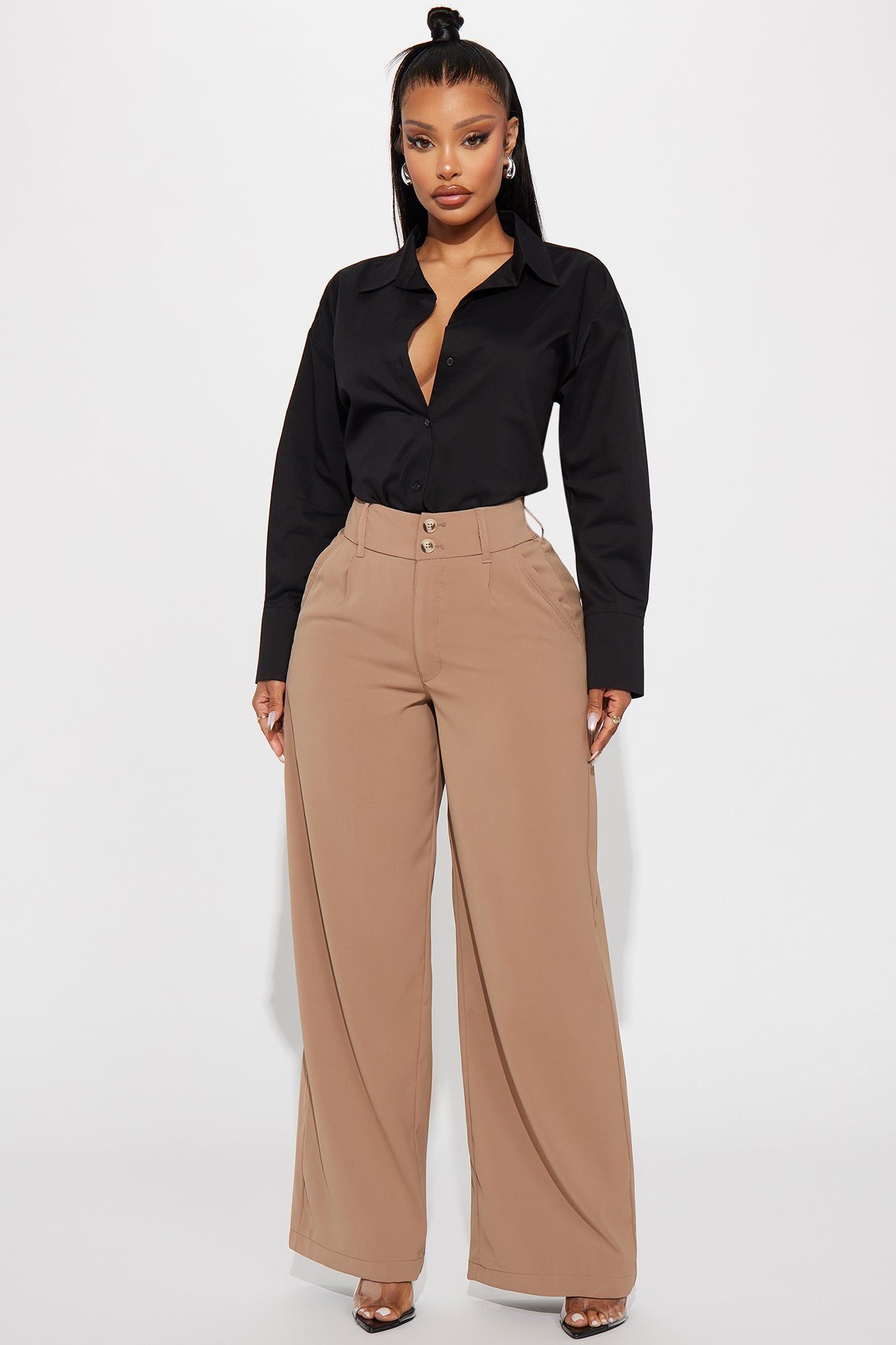 Always Important Poplin Shirt - Black sold by Fashion Nova product image thumbnail 2