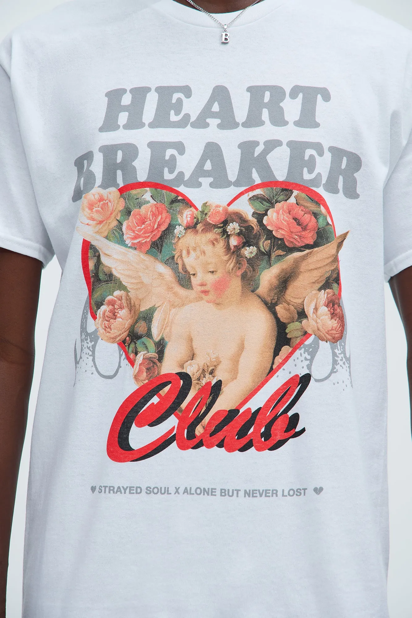 Heart Breaker Club Short Sleeve Tee - White sold by Fashion Nova product image thumbnail 2