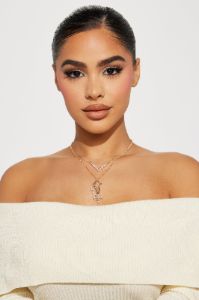 Shining Grace Necklace - Gold sold by Fashion Nova
