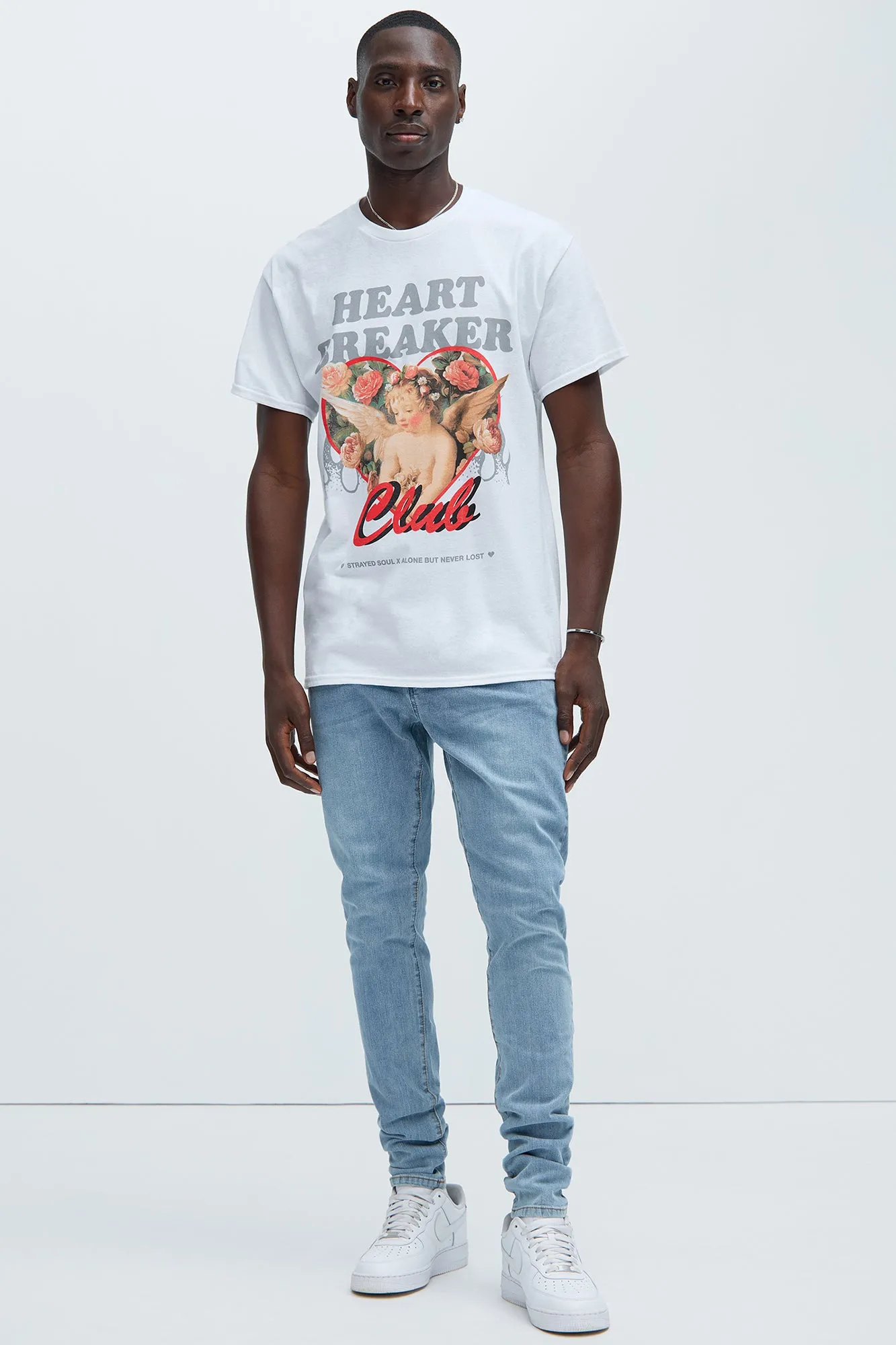 Heart Breaker Club Short Sleeve Tee - White sold by Fashion Nova product image thumbnail 3