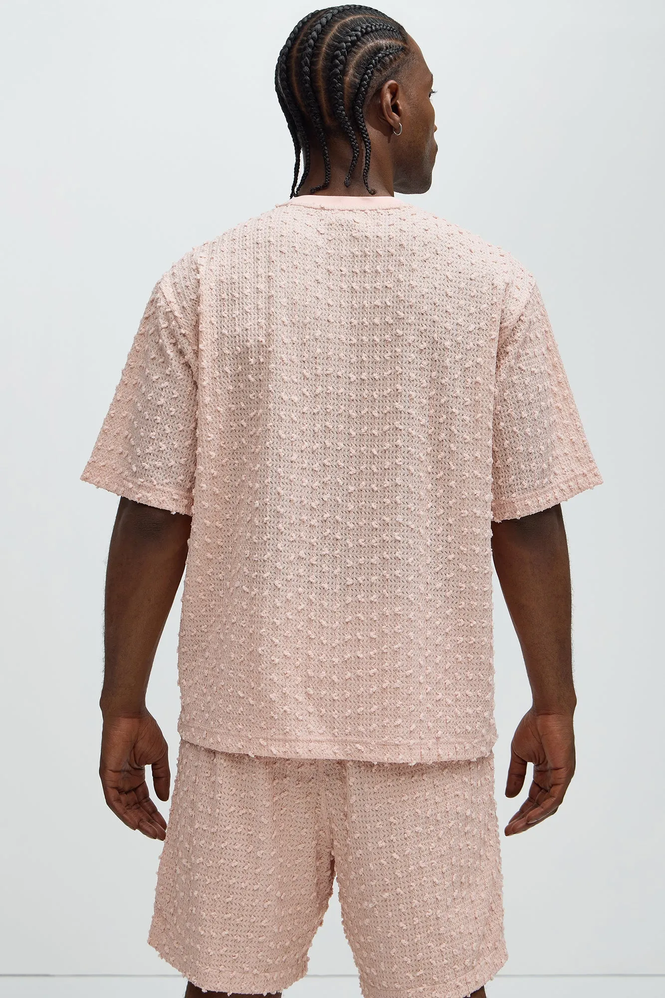 Pop Textured Crew Neck Tee - Pink sold by Fashion Nova product image thumbnail 4