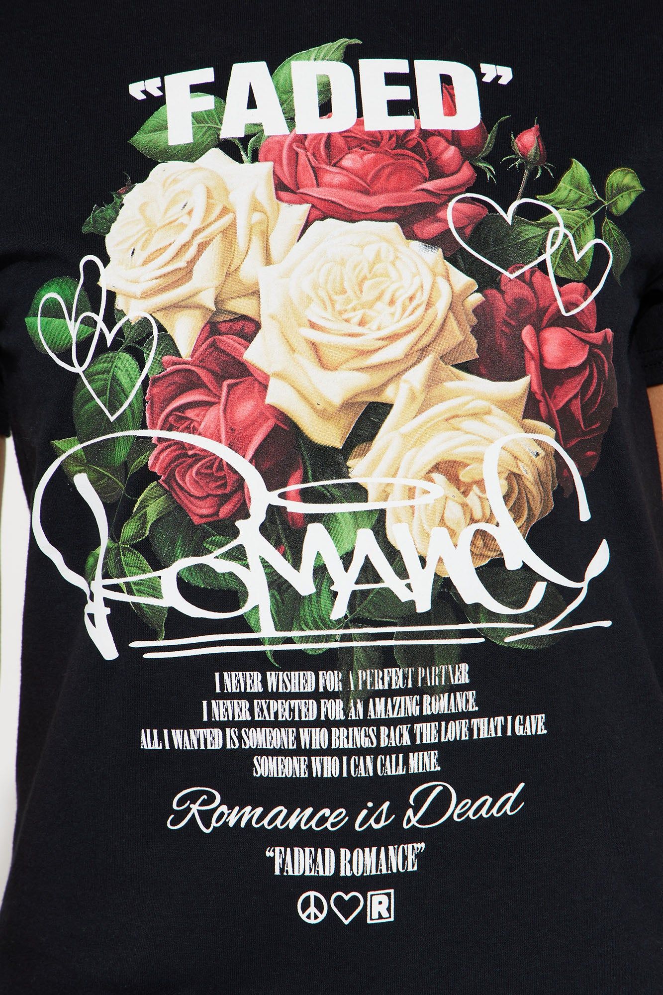 Faded Romance Graphic Tee - Black sold by Fashion Nova product image thumbnail 3
