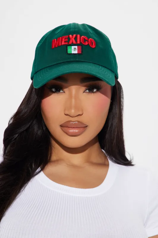 Mexico Vacay Baseball Hat - Green/combo sold by Fashion Nova