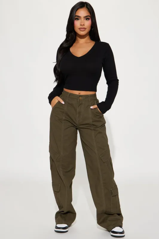 Danni Cargo Pant - Olive sold by Fashion Nova