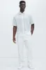 Henrik Textured Shirt - White sold by Fashion Nova