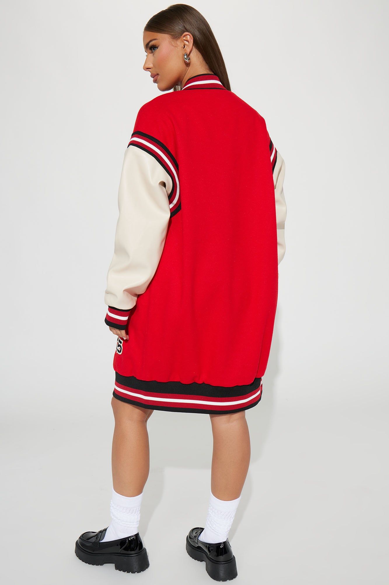 LA Local Varsity Jacket - Red/combo sold by Fashion Nova product image thumbnail 5