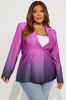 Eliza Ombre Blazer - Fuchsia sold by Fashion Nova