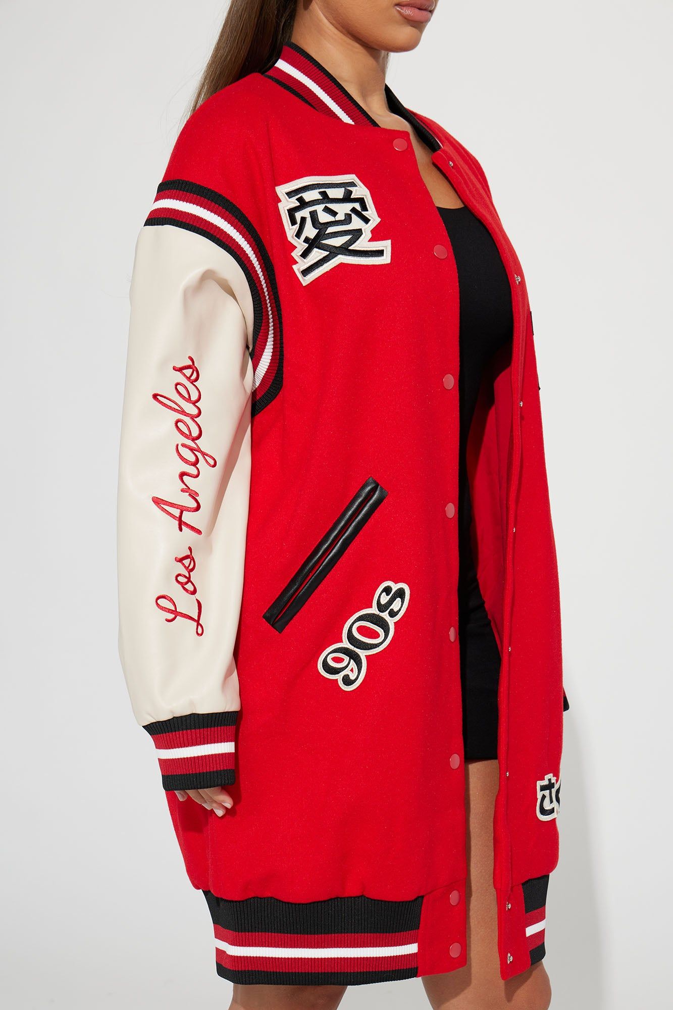 LA Local Varsity Jacket - Red/combo sold by Fashion Nova product image thumbnail 4