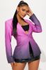 Eliza Ombre Blazer - Fuchsia sold by Fashion Nova