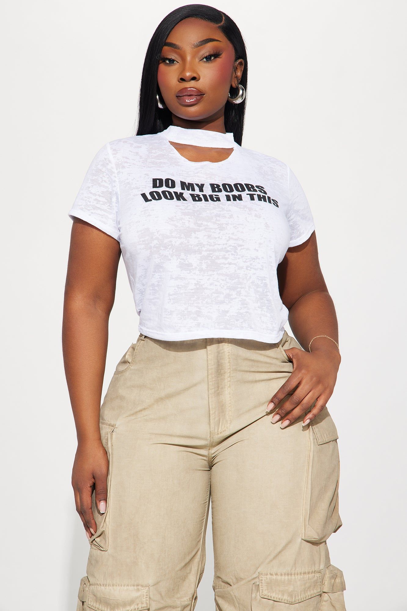 Made You Look Tee - White sold by Fashion Nova product image thumbnail 5