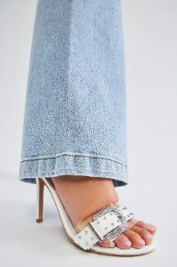 Freya Buckle Mules - White sold by Fashion Nova