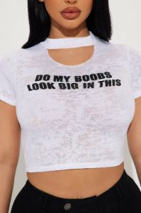 Made You Look Tee - White sold by Fashion Nova