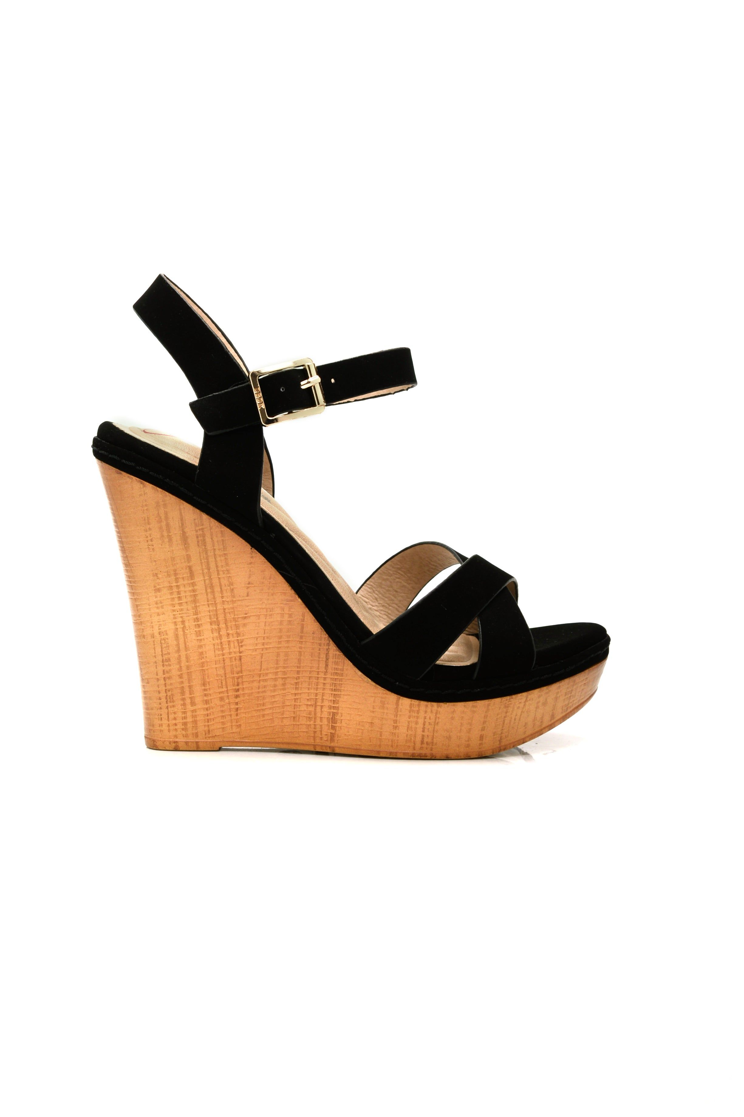 First Thing Wedge - Black sold by Fashion Nova