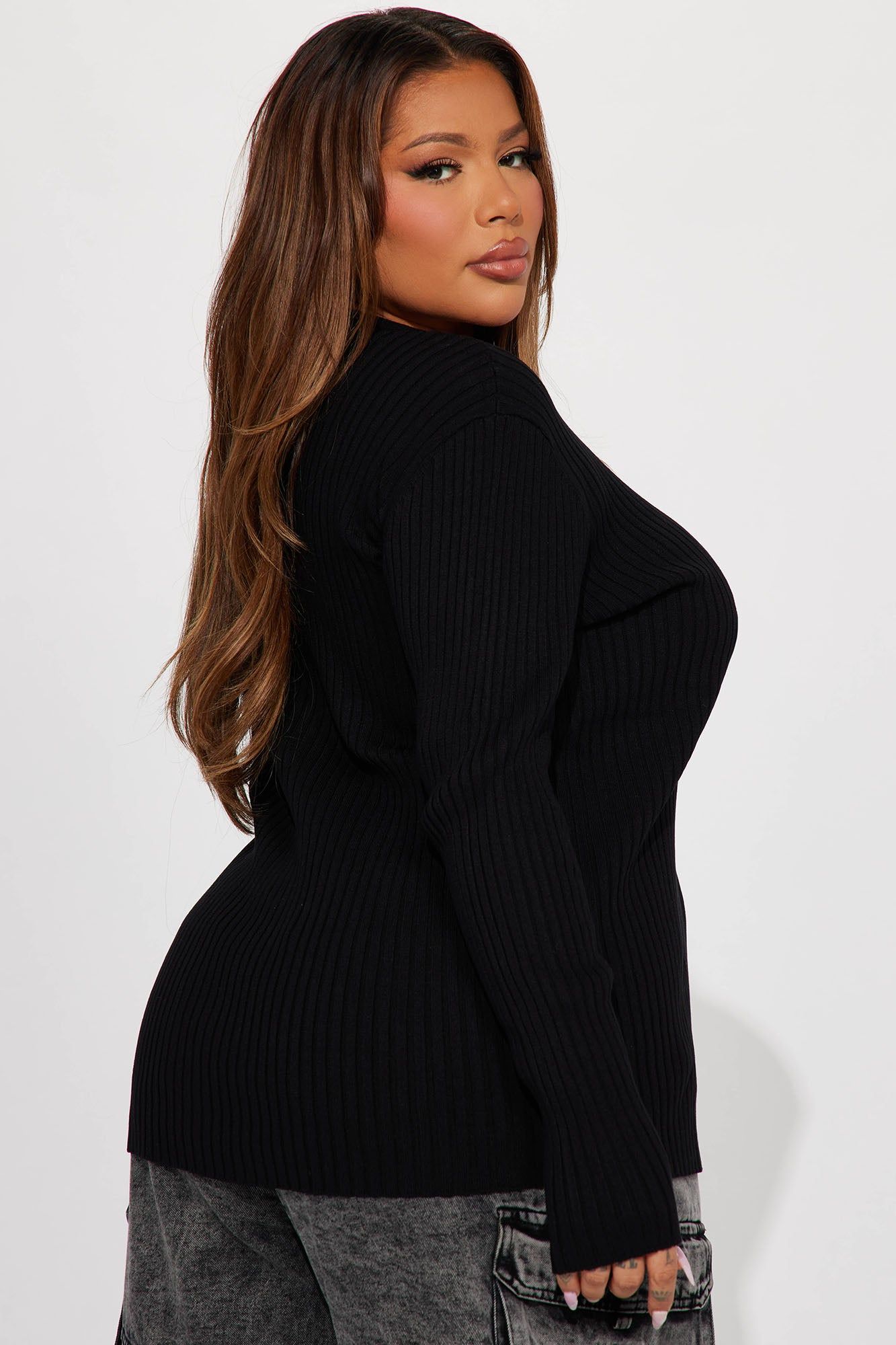 Haylie Cardigan - Black sold by Fashion Nova product image thumbnail 7