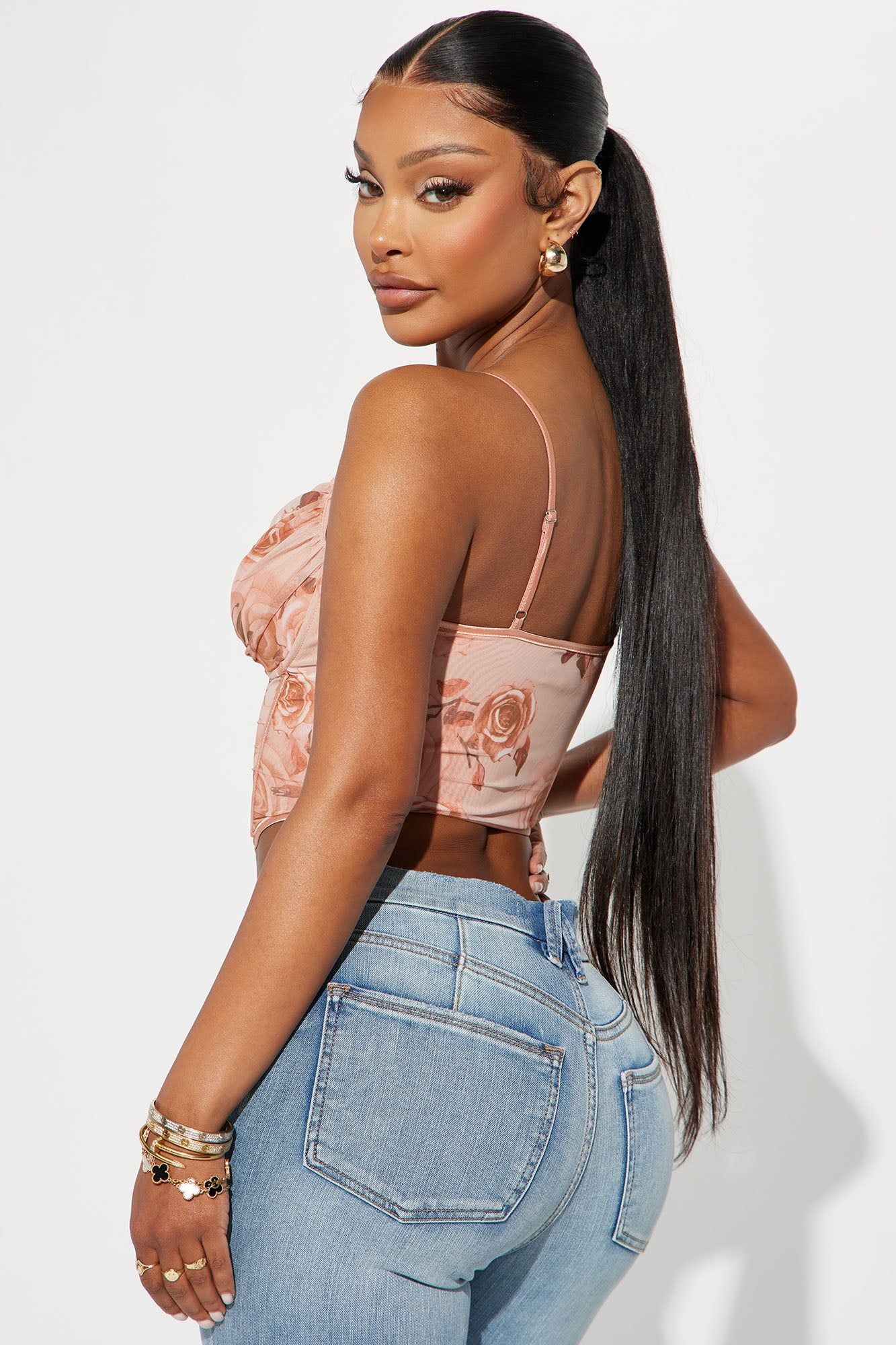 Show Me Love Corset Top - Peach/combo sold by Fashion Nova product image thumbnail 3