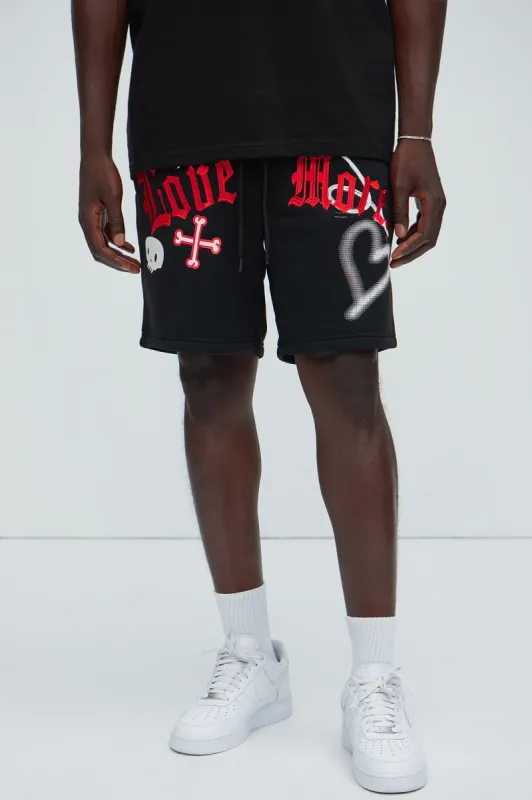Love More Sweatshorts - Black sold by Fashion Nova