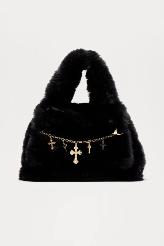 I Am Blessed Handbag Charm Chain - Gold sold by Fashion Nova