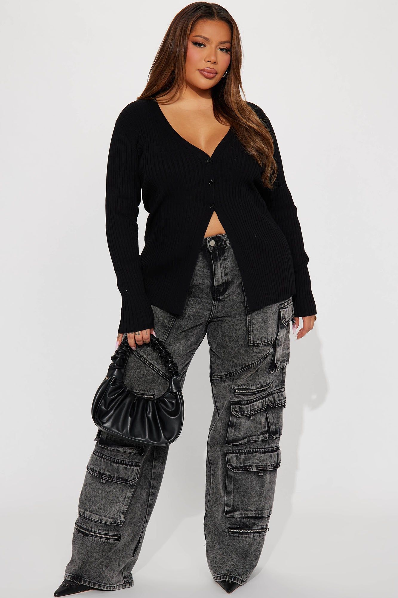Haylie Cardigan - Black sold by Fashion Nova product image thumbnail 6