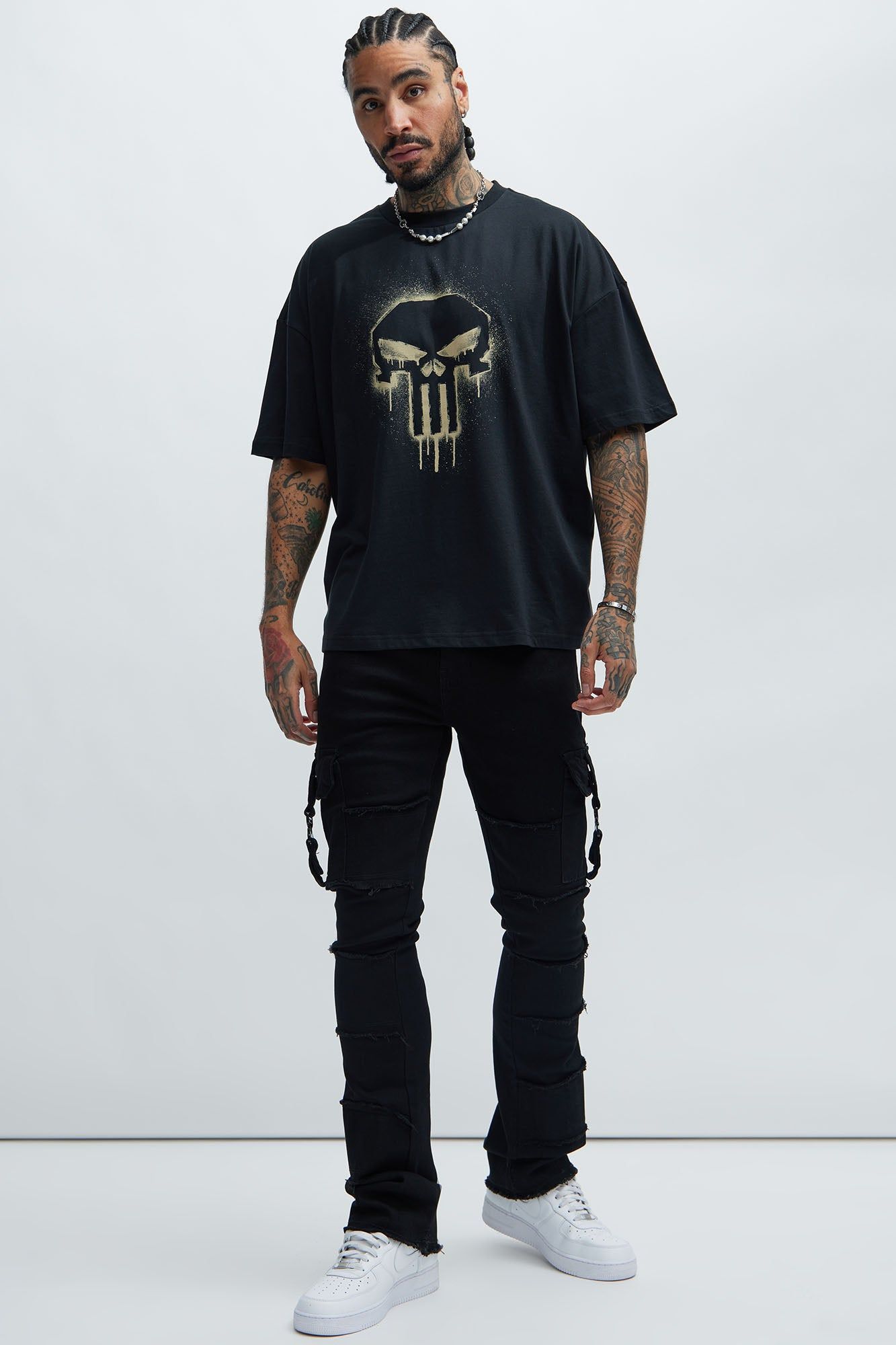 The Punisher On Target Oversized Short Sleeve Tee - Black sold by Fashion Nova product image thumbnail 2