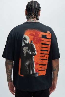 The Punisher On Target Oversized Short Sleeve Tee - Black sold by Fashion Nova