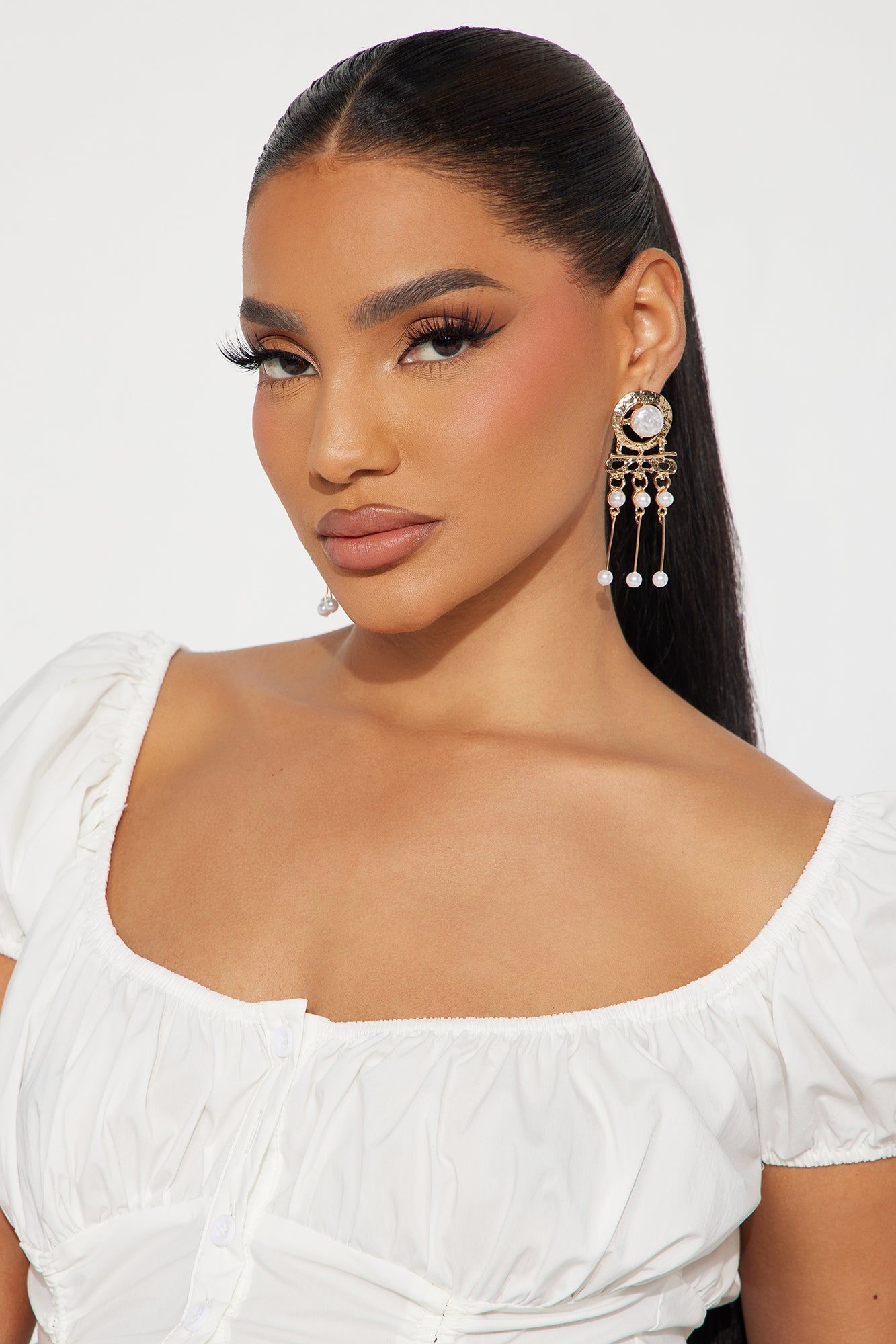 Serenity Moment Earrings - Gold sold by Fashion Nova product image thumbnail 2