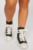 Letting Go High Cut Sneakers - Black sold by Fashion Nova