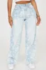 Rosalie Floral Baggy Jeans - Light Wash sold by Fashion Nova