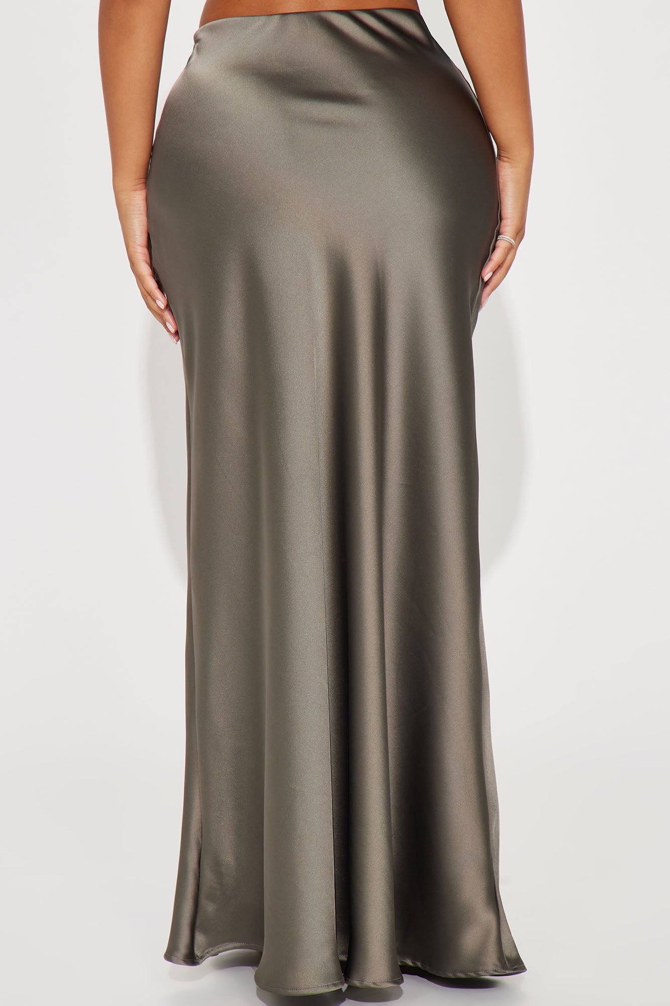 Girls Need Love Satin Maxi Skirt - Charcoal sold by Fashion Nova product image thumbnail 3