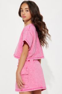 Mini Might Not Go Skort Set - Pink sold by Fashion Nova