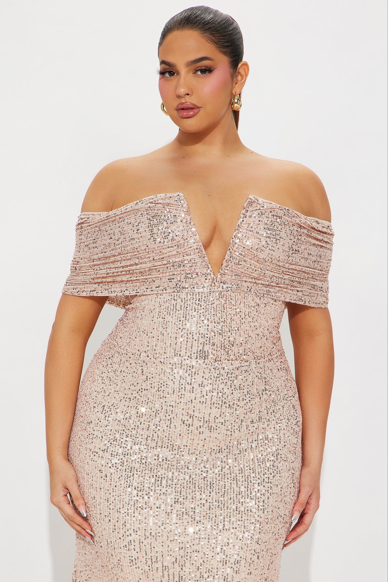 Ciara Sequin Maxi Dress - Taupe sold by Fashion Nova product image thumbnail 5